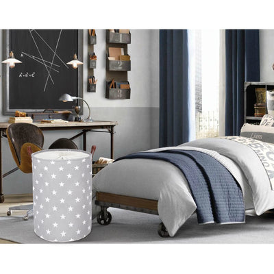 Paniers à Linge de Rangement Ronds Pliables, Coton