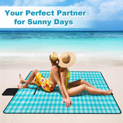 Couverture de pique-nique imperméable, couverture de plage extérieure extra-large