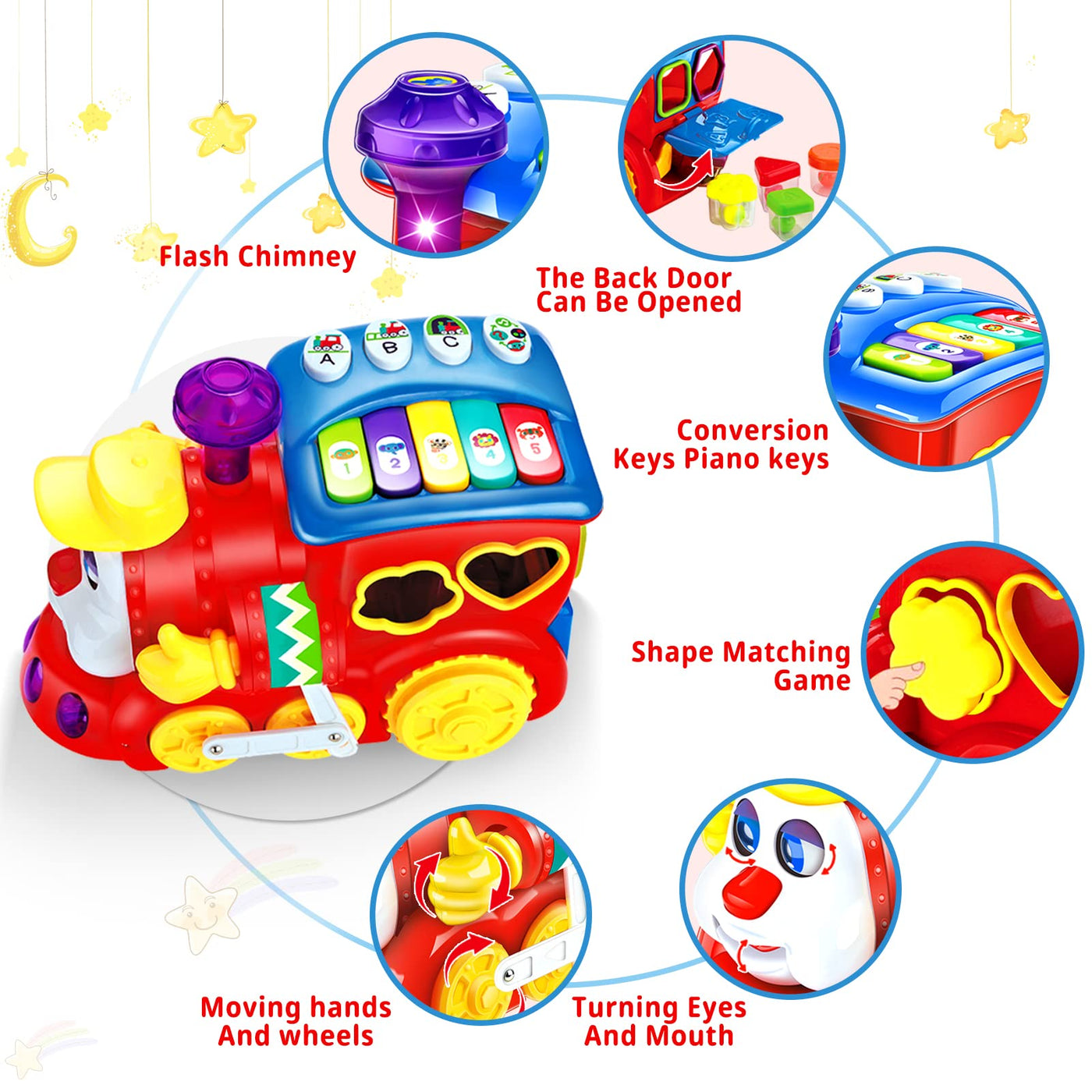 Funny car with music/light children's toy early learning toy for toddler