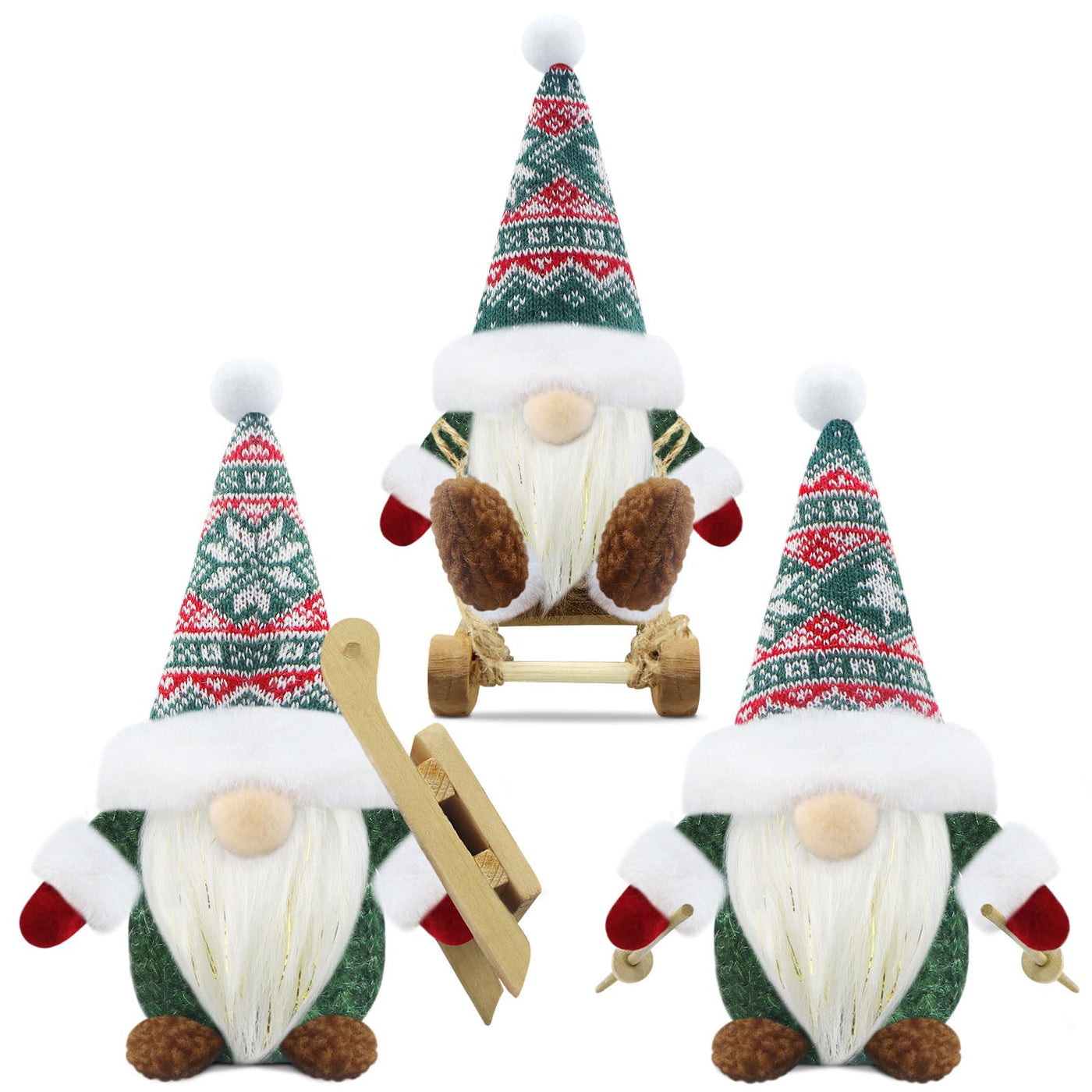 Christmas gnome set of 3 gnome figures Christmas decoration Christmas decorations gnome accessories for home kitchen decoration