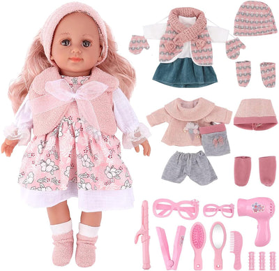 Doll with Long Hair Great Role-playing Toy for Children