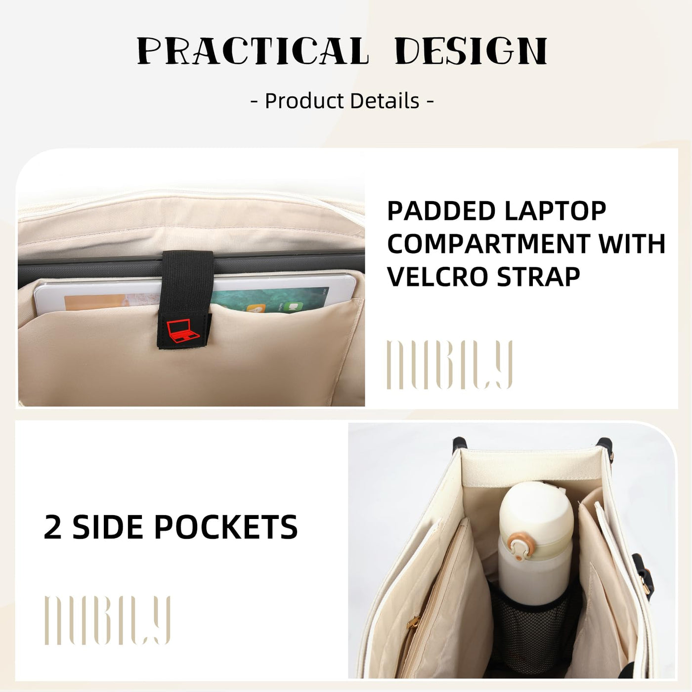 Sac à Main Shopper Grande Toile Grand Sac fourre-tout