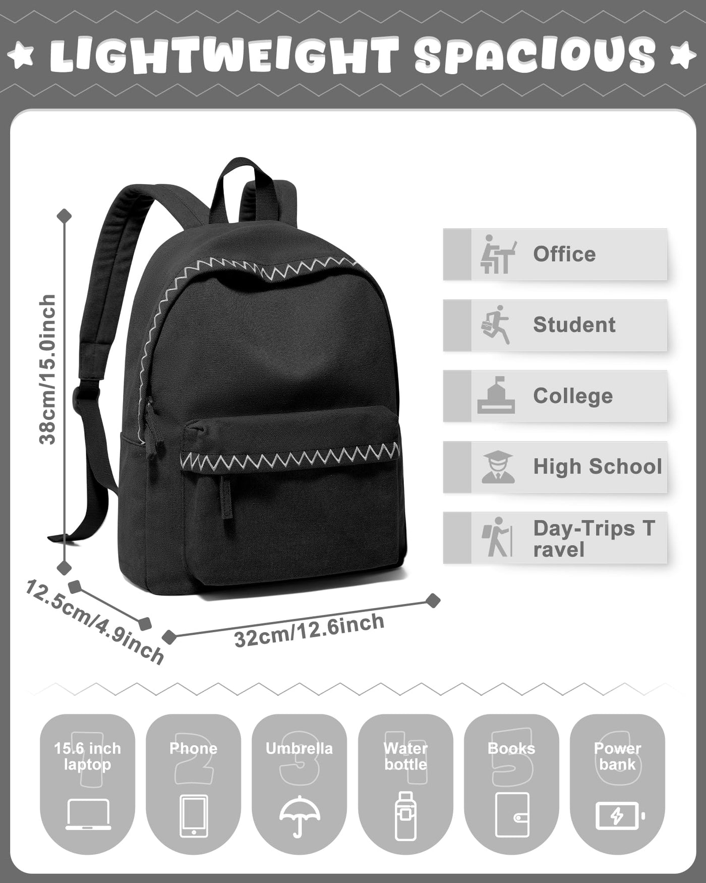 Lightweight School Backpack Teenager, Backpack Univcersity