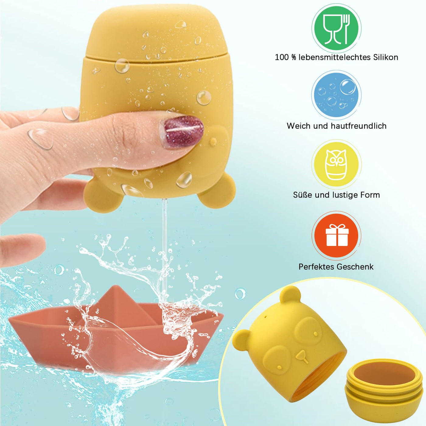 Bath toys, water toys Baby bath toys Mold-free bath toys