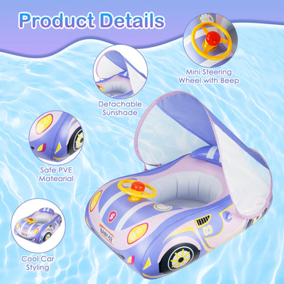 Babyschwimmring mit Sonnendach