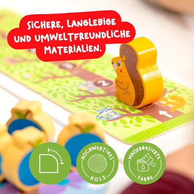 Kooperatives Lernspiel für Kinder - Pädagogisches Brettspiel für Kleinkinder - Familienspaß zur Förderung der Farberkennung und des Zählverhaltens