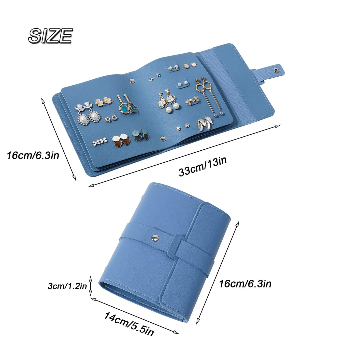 Rangement de boucles d'oreilles Pochette pour boucles d'oreilles Petits sacs de rangement de livres