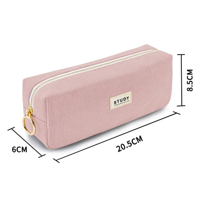 Pencil case Corduroy fabric pencil case School pencil case