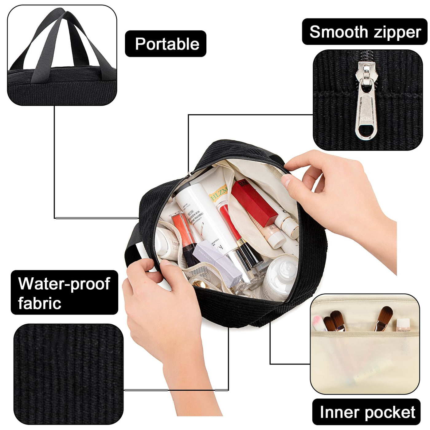 Toilet bag hanging toiletry bag large cosmetic bag small travel