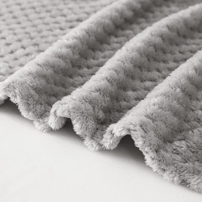 Cuddly blanket Super soft and warm fleece blanket for sofa, couch and bed with waffle pattern, cozy & comfortable blanket