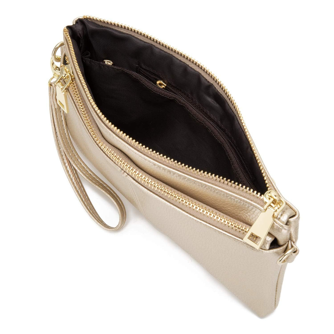 Small Triple Zipper Shoulder Bag