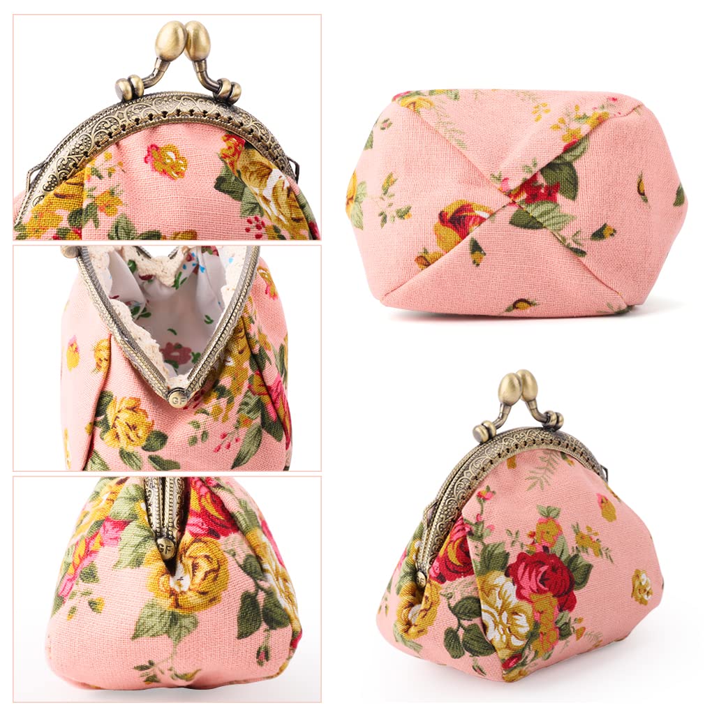 Porte-monnaie floral Porte-monnaie Retro Bag