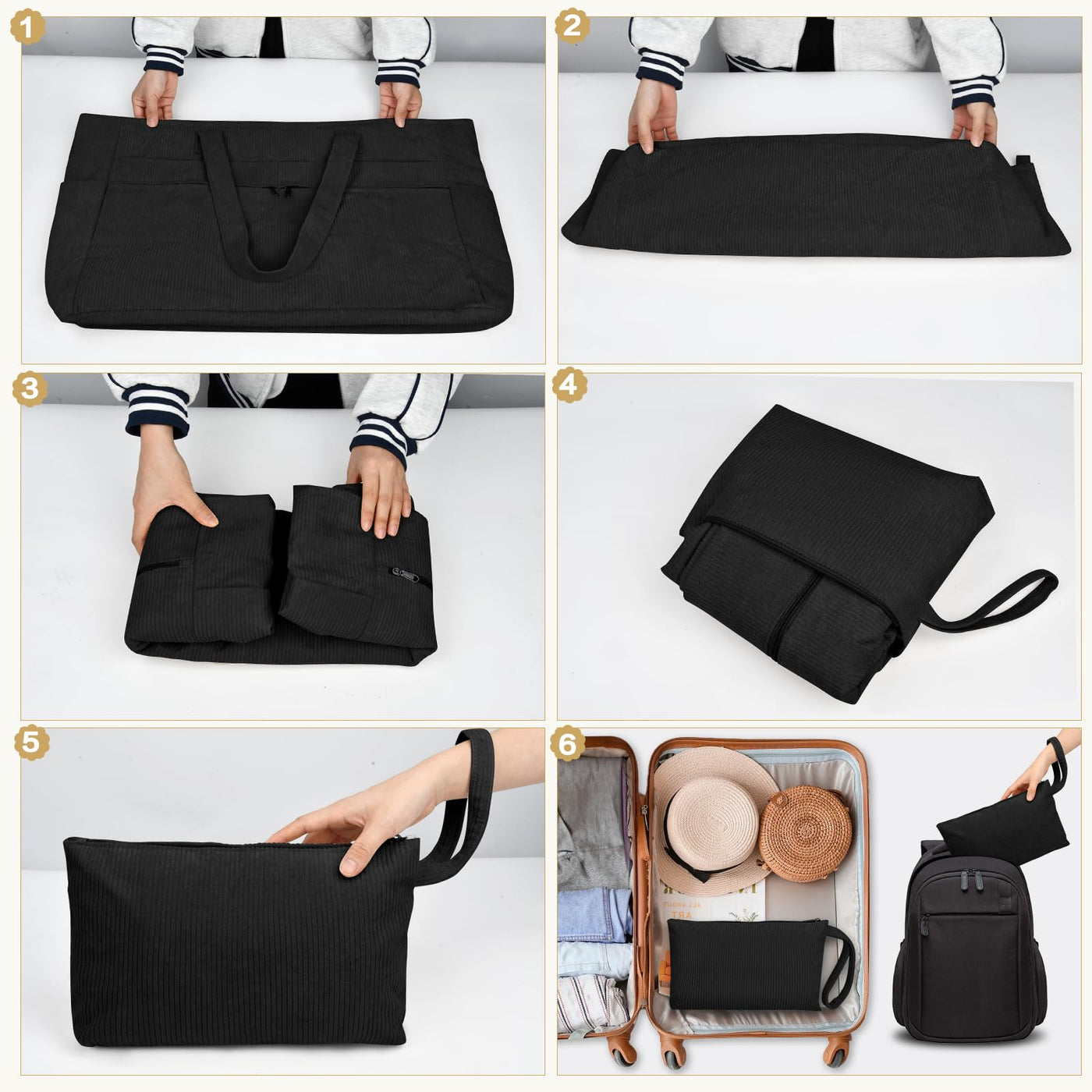 Grand sac de plage imperméable avec fermeture éclair