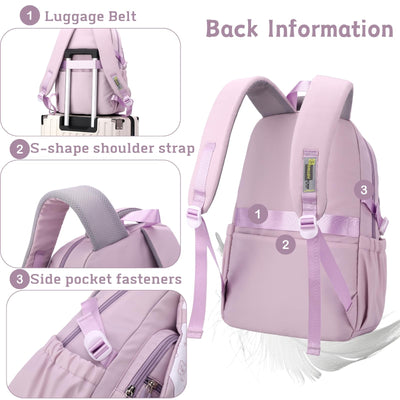 School Backpack Teenage School Bags Satchel Waterproof Backpack Lightweight Satchels for School Gifts, Multi-Pocket Aesthetic School Bag