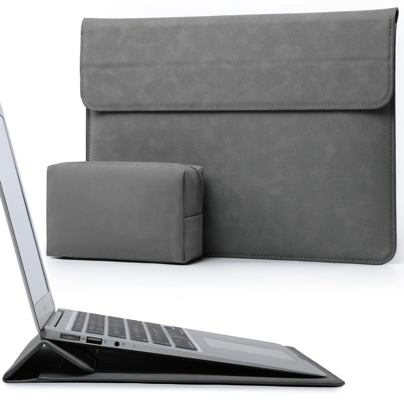 Laptop sleeve with stand function