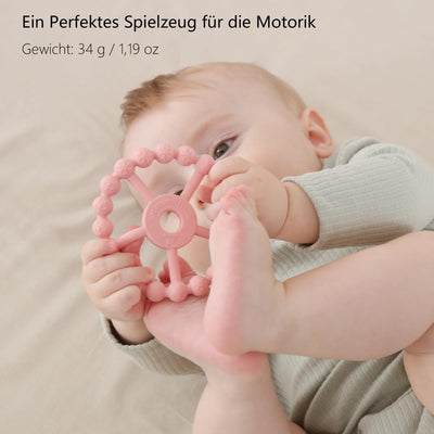 Beißring Baby, 3er-Pack Beißring Baby Spielzeug Kühlung, Silikon Greifring