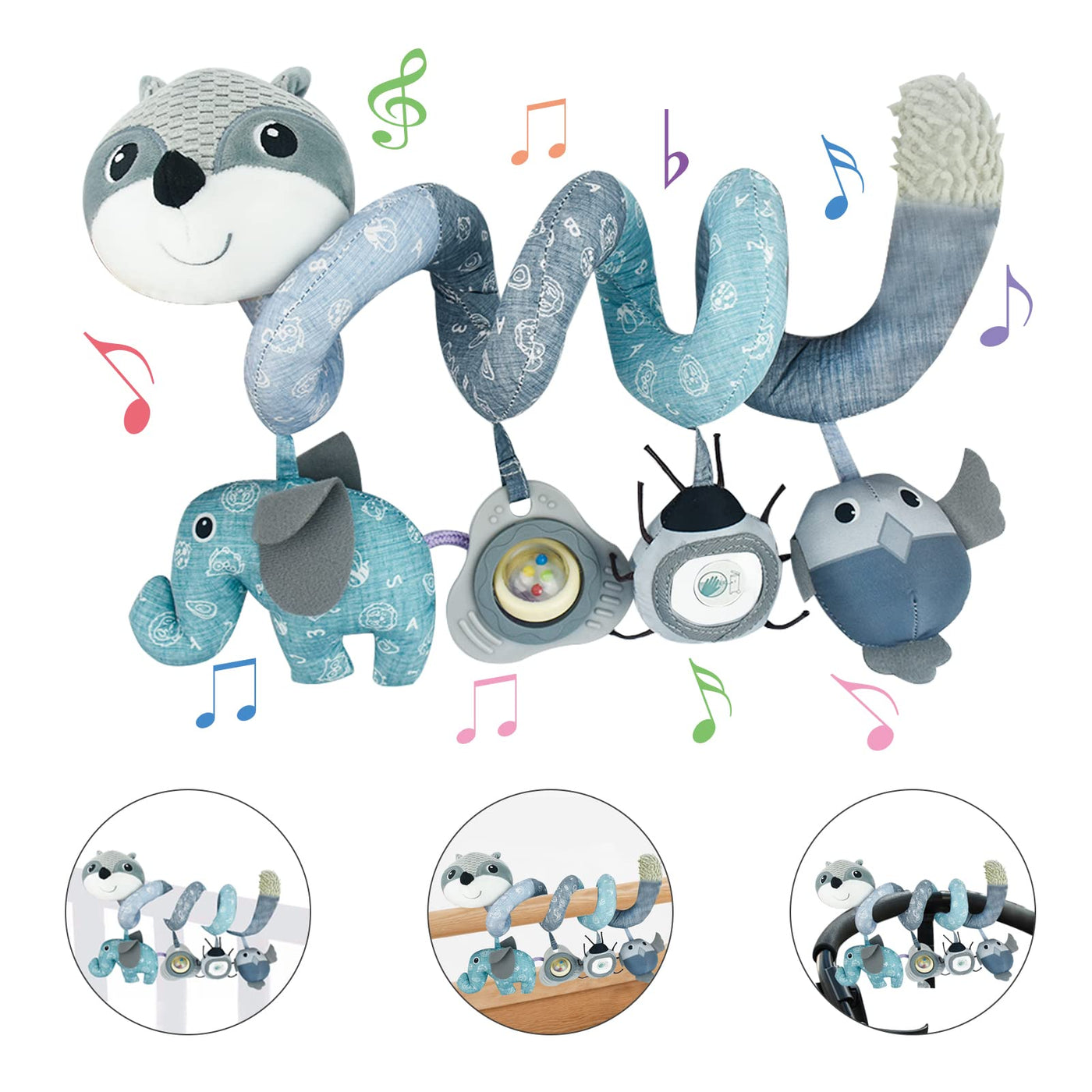 Kinderwagen Spielzeug für Babys - Spirale Kinderwagen hängen Spielzeug für Autositz & Baby mobile Kinderwagen Krippe