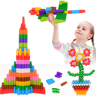 Children's 140-piece set of building blocks construction toy - learning STEM toy learning set child