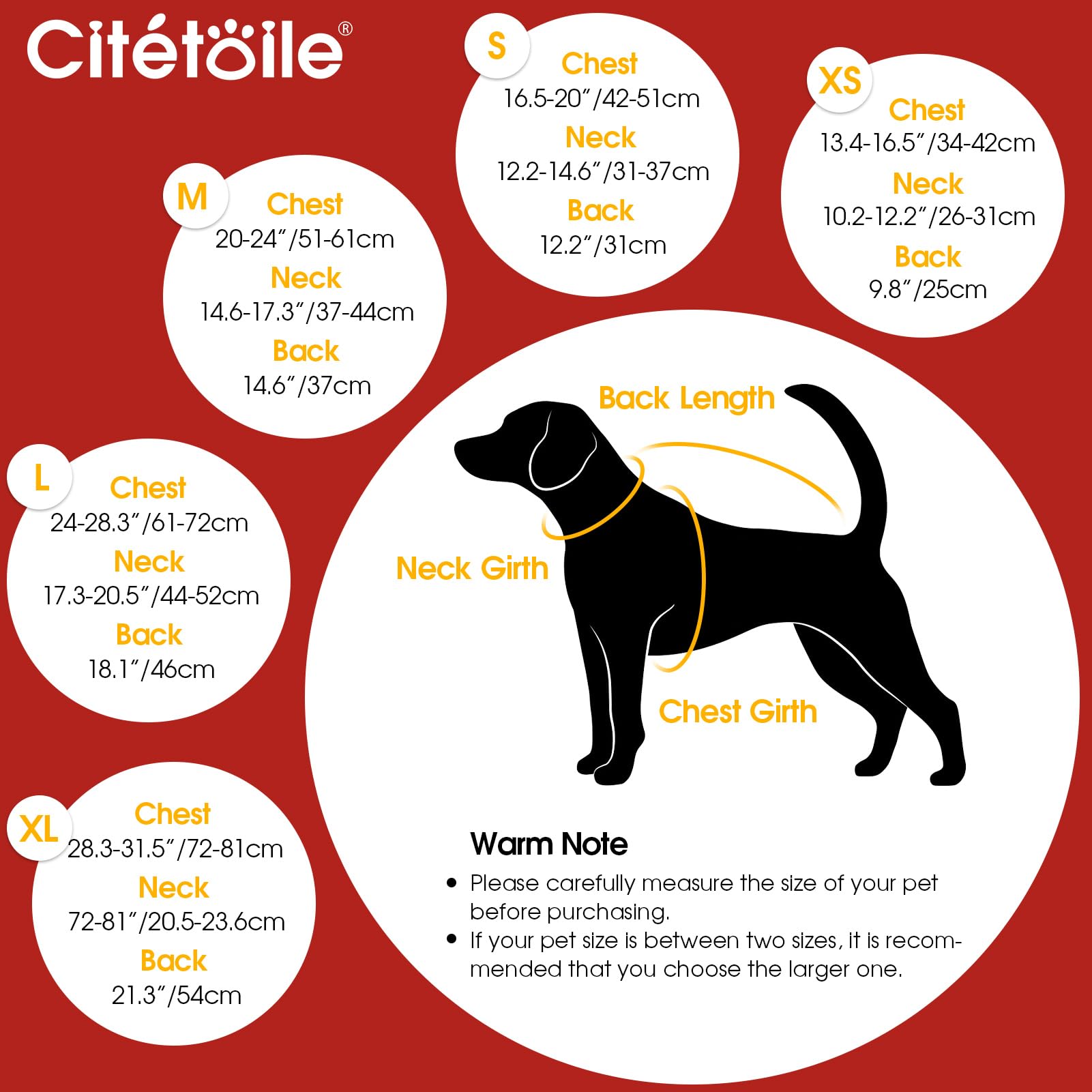 Wintermantel Hundemantel, Warme Winterjacken mit Fleece für Hunde