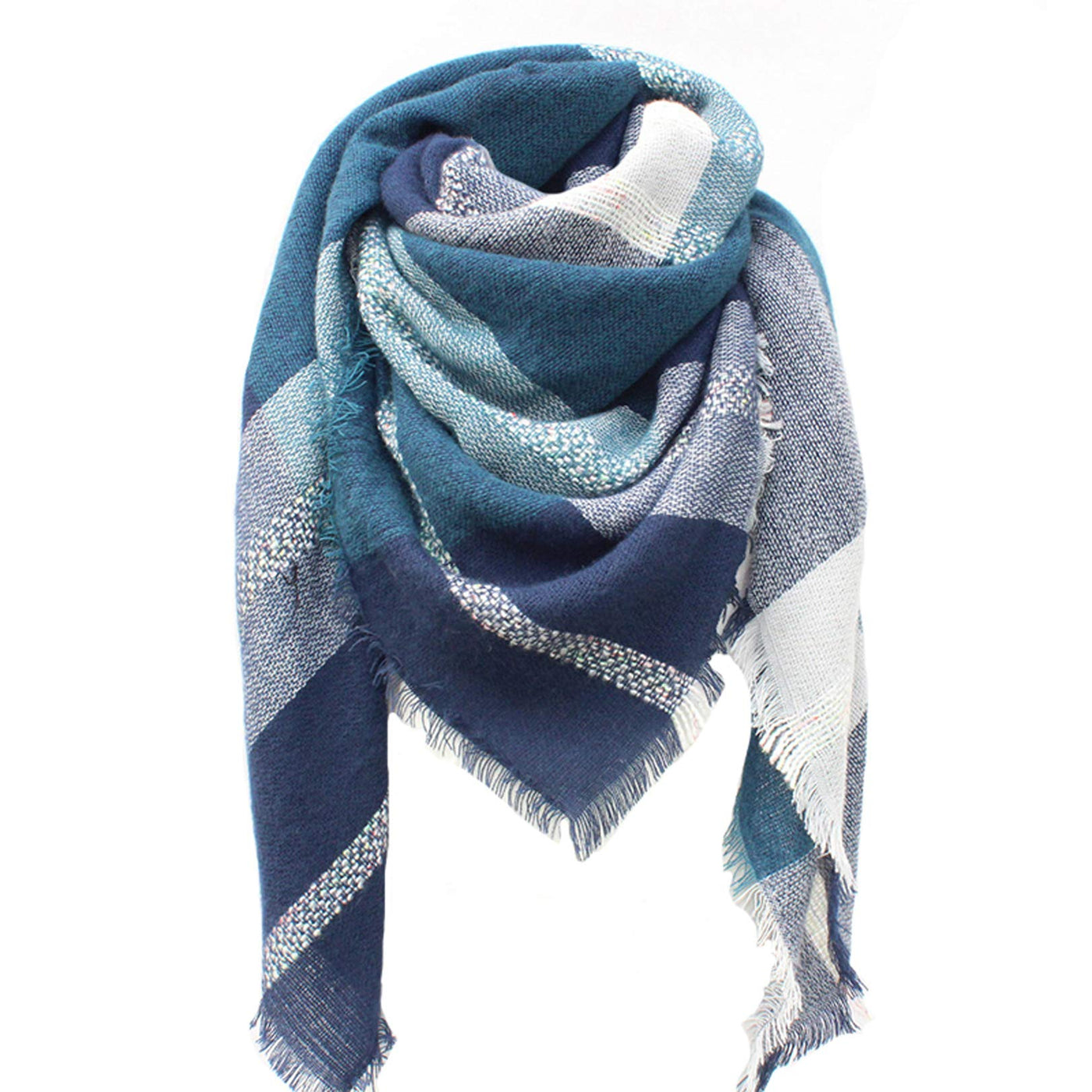 scarf thick knitted scarf plaid neckerchief scarf poncho