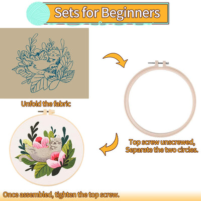 Embroidery Kit Embroidery Kit For Beginners DIY Cross Stitch