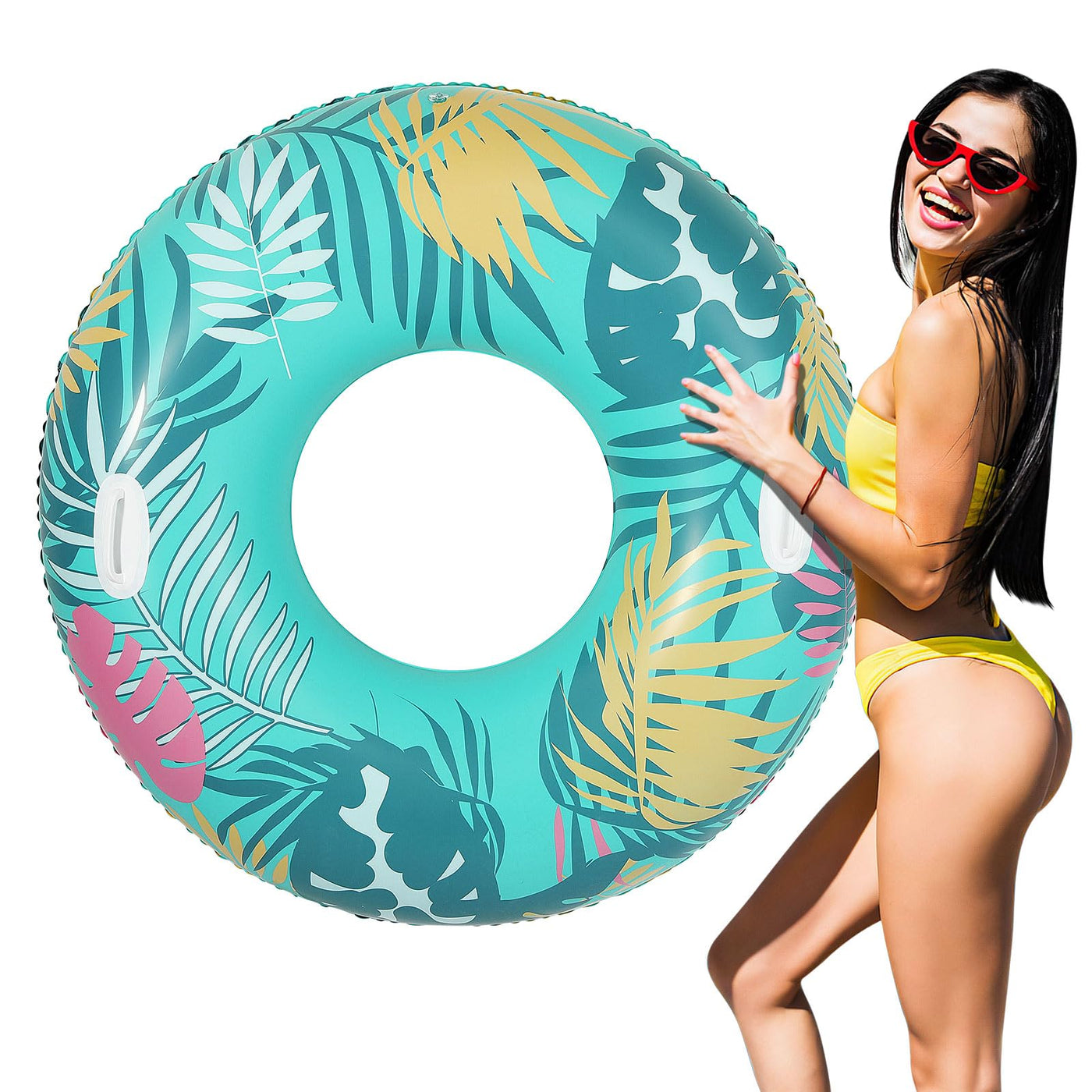Floating rings with handles for adults, inflatable