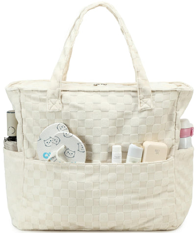 Grand sac de plage avec fermeture éclair