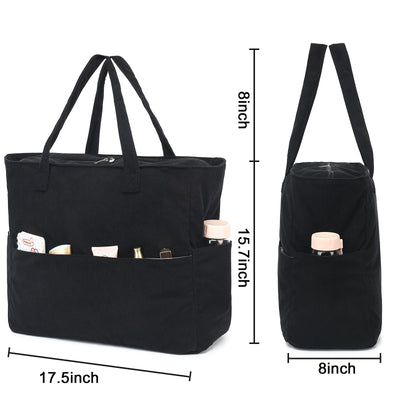 Grand sac de plage avec fermeture éclair