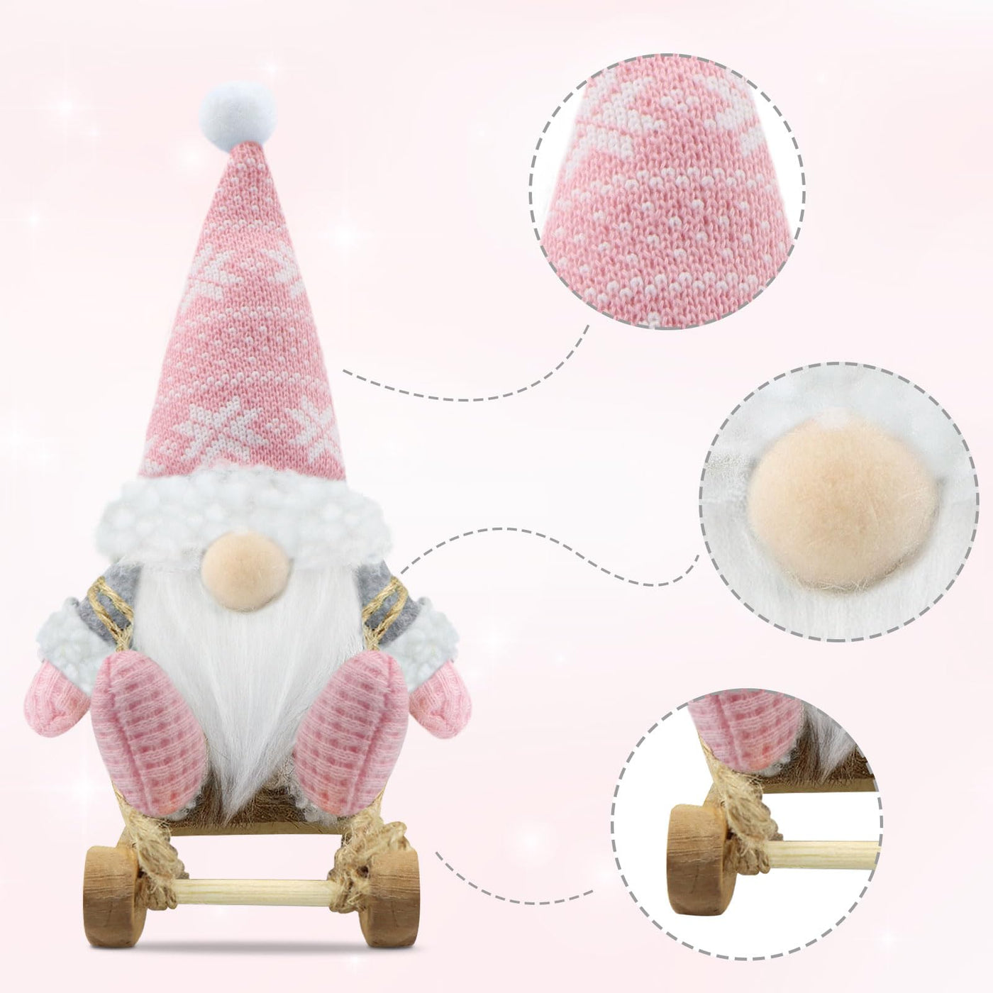 Christmas gnome set of 3 gnome figures Christmas decoration Christmas decorations gnome accessories for home kitchen decoration