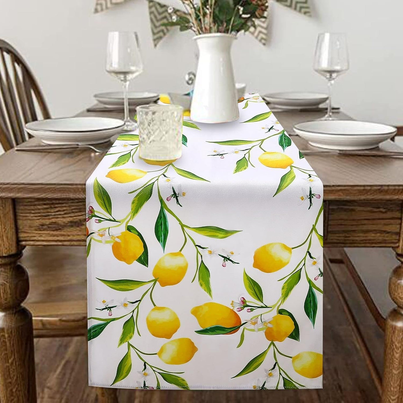 Chemin de table en lin Chemin de table lavable