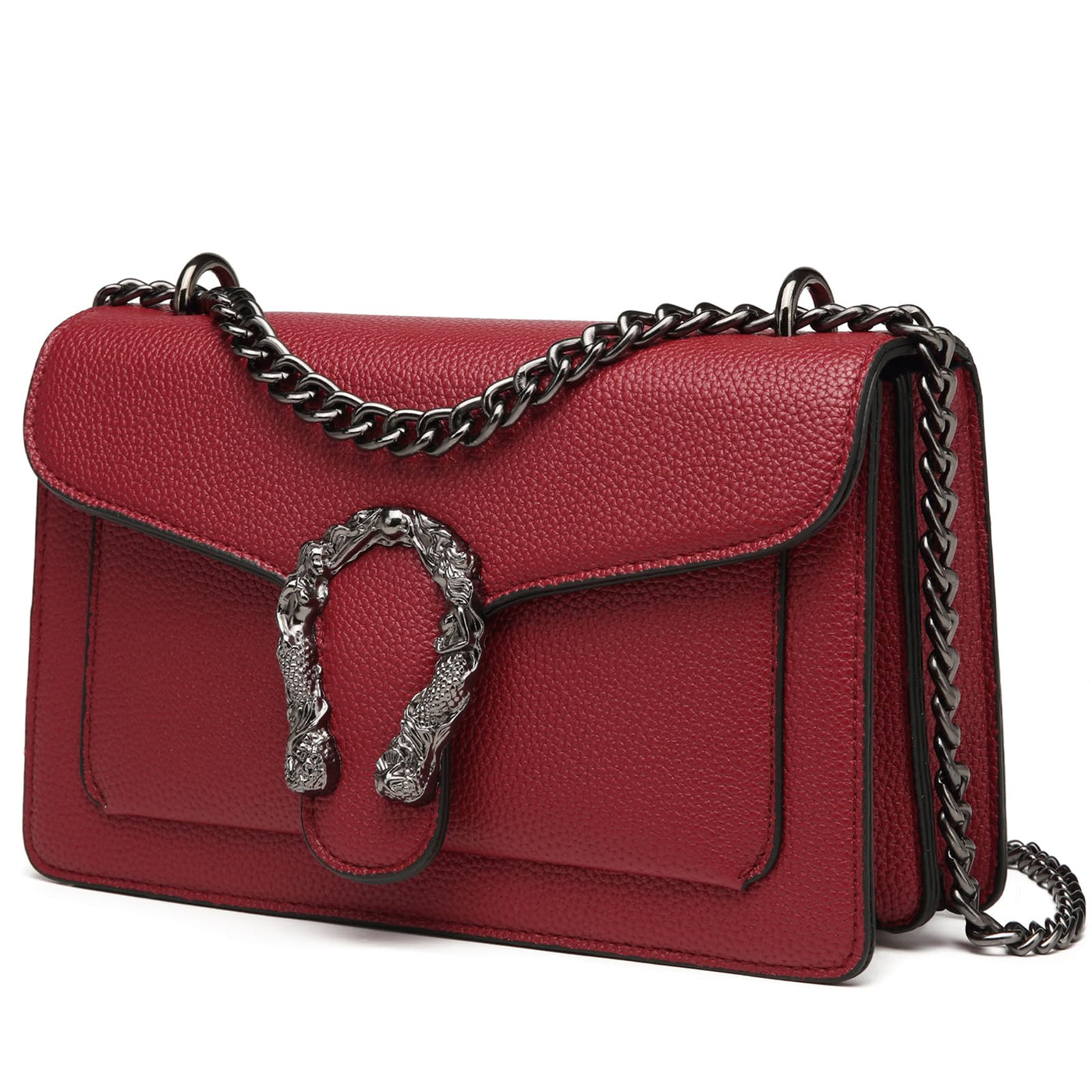 Sac à bandoulière en chaîne sac à bandoulière sac à main petit sac à bandoulière sac à bandoulière en cuir sac de soirée élégant avec bandoulière en chaîne réglable