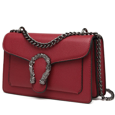 Sac à bandoulière en chaîne sac à bandoulière sac à main petit sac à bandoulière sac à bandoulière en cuir sac de soirée élégant avec bandoulière en chaîne réglable