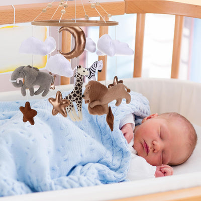 Mobile baby bed mobile baby pendant, wooden mobile baby wind chime