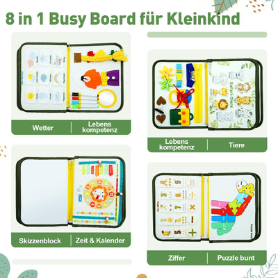 Busy Board 8 in 1 Toy Activity Board Motor Toys & Educational Toys