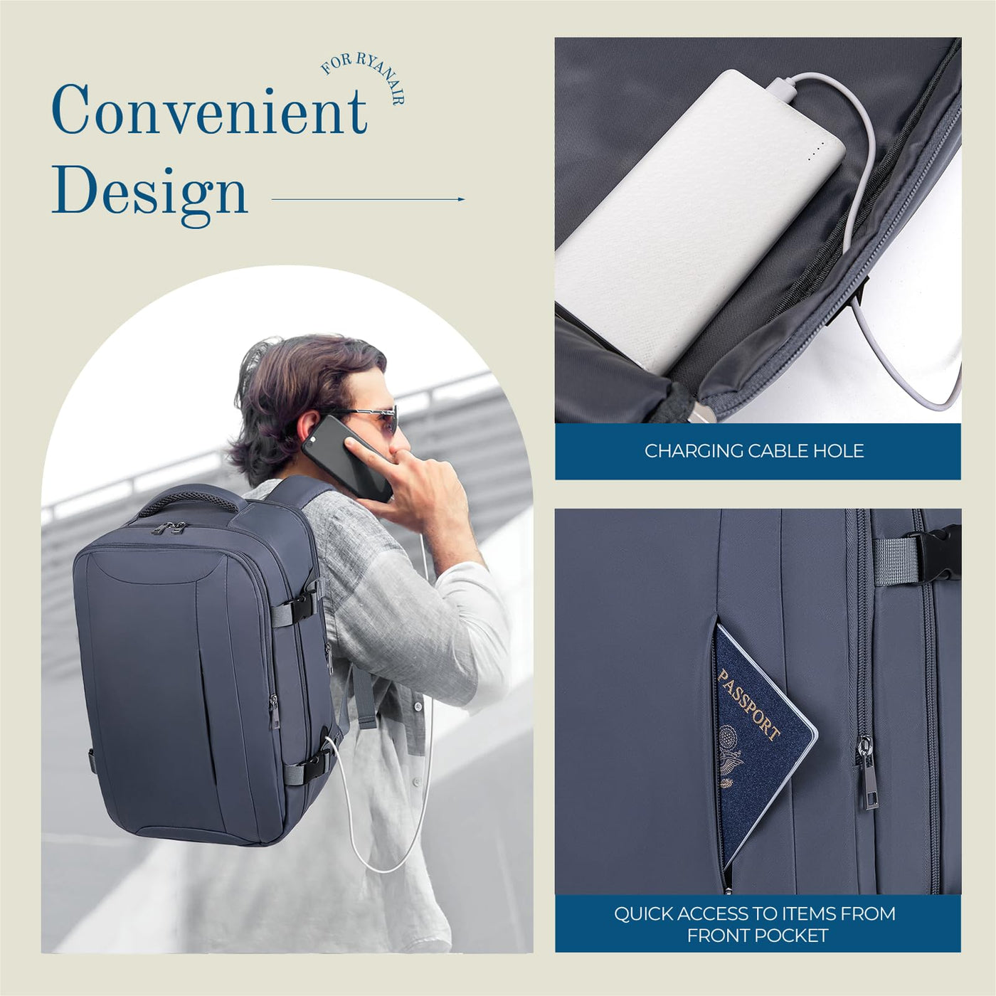 Bagages à main Sac à dos Sac à dos de voyage Bagages de cabine