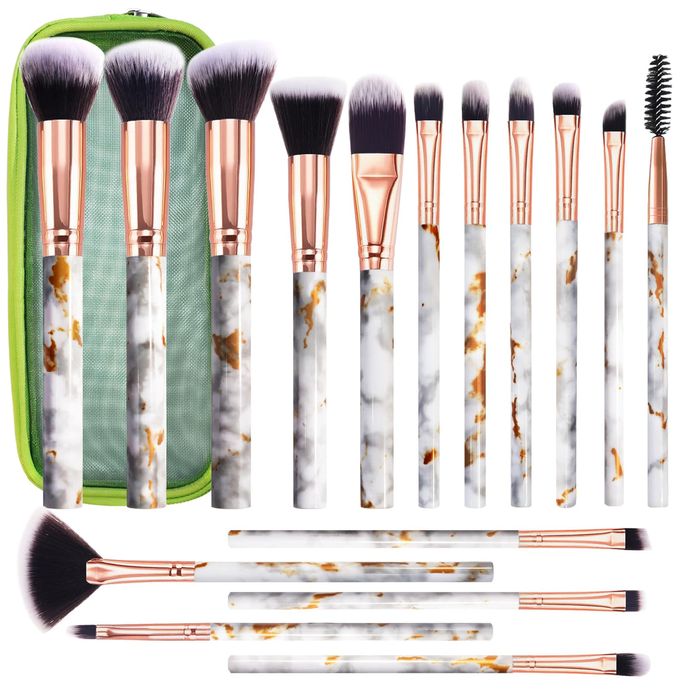 Brush Set Makeup 16 Pieces With Make-up Bag