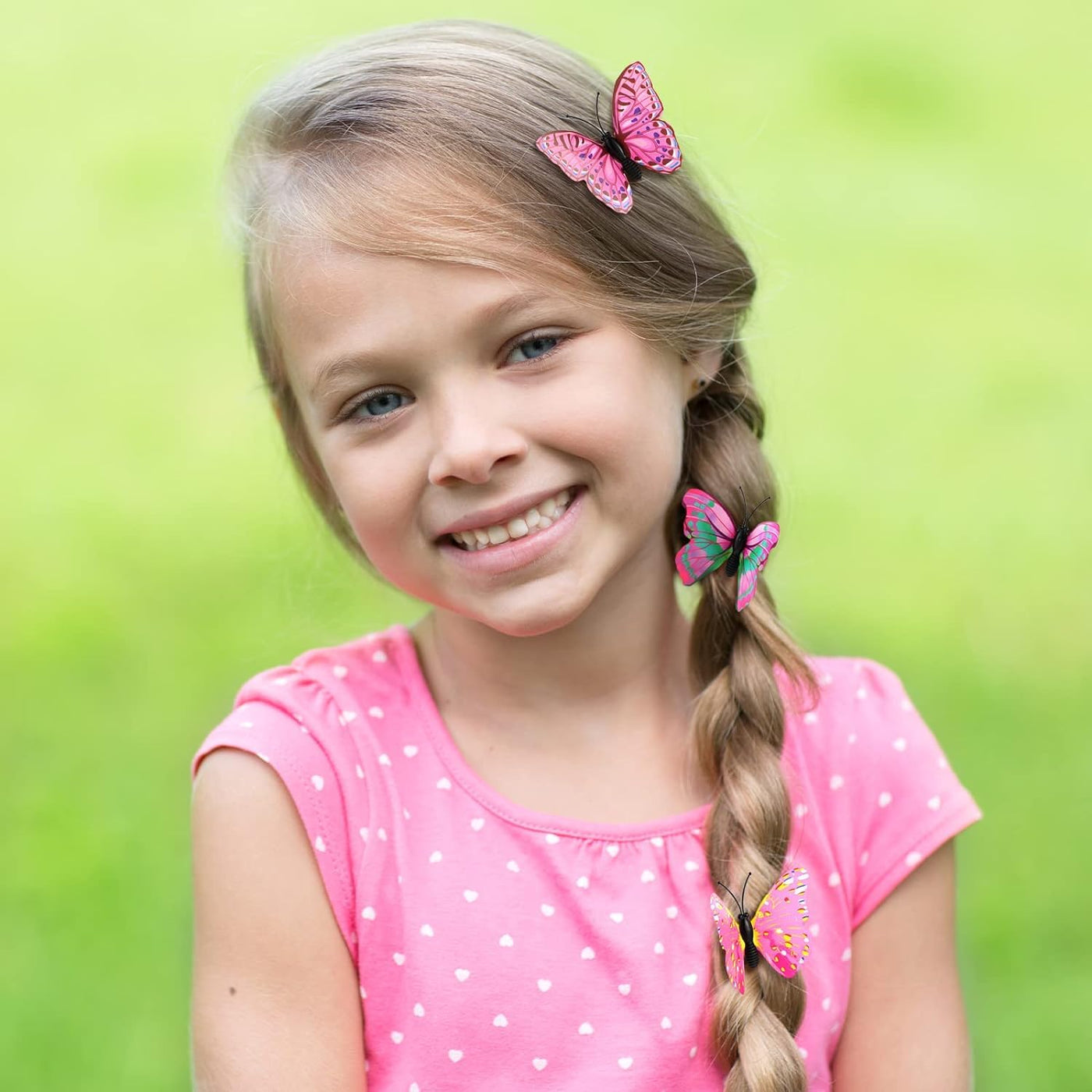 20 pièces décoration papillons avec épingles à nourrice, broche papillon en PVC