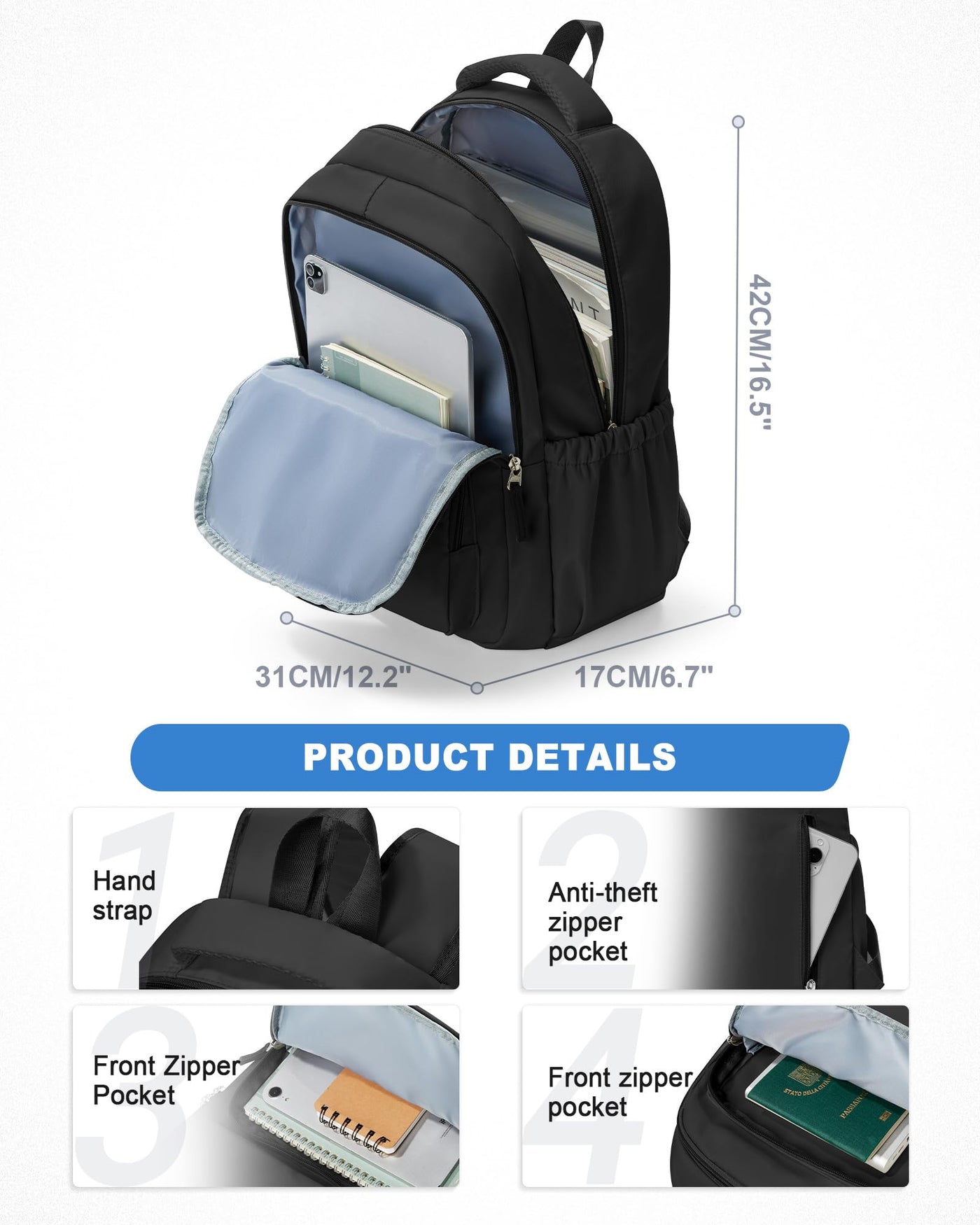 Leichter Schulrucksack Teenager, Rucksack Univcersity