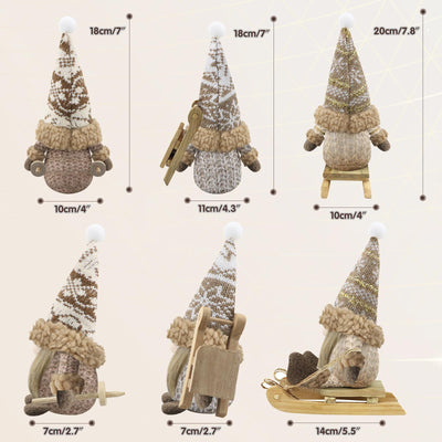 Christmas gnome set of 3 gnome figures Christmas decoration Christmas decorations gnome accessories for home kitchen decoration