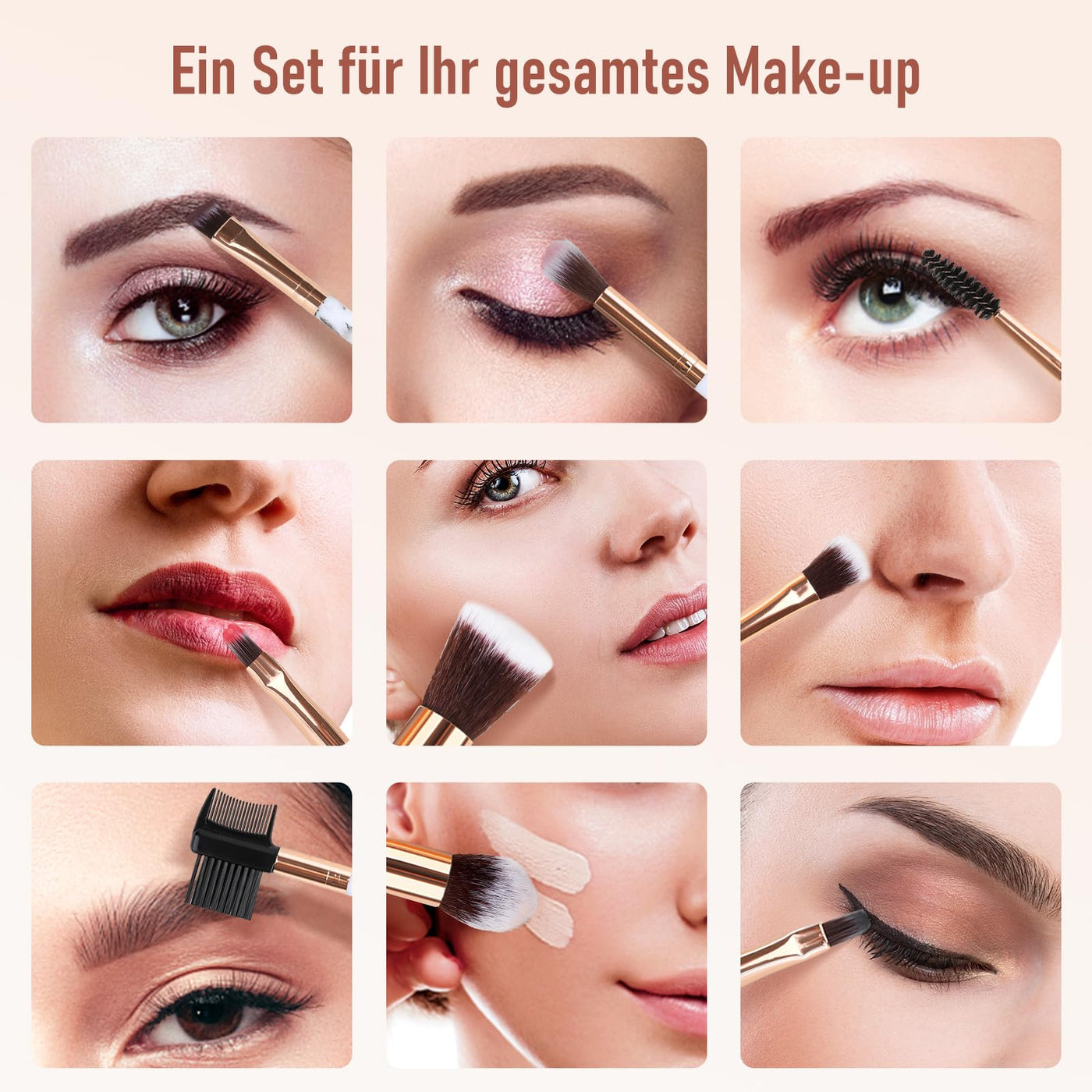 Make up Brushes 14 pieces