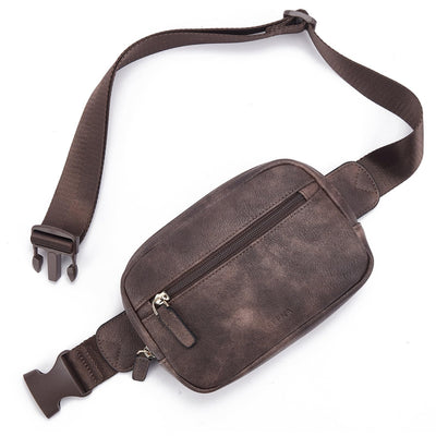 Belt bag, PU leather crossbody bag shoulder bag