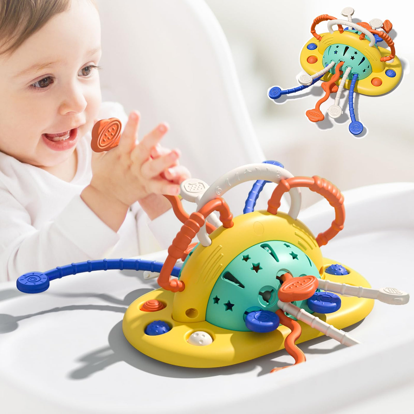 Motor skills toy for pulling string, gnawing, sensory, fine motor skills activity toy, educational games