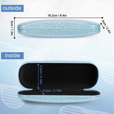 3 Stück Brillenetui Hartschalenetui, kratzfestes Brillenetui Tragbares Brillenetui für Sonnenbrillen