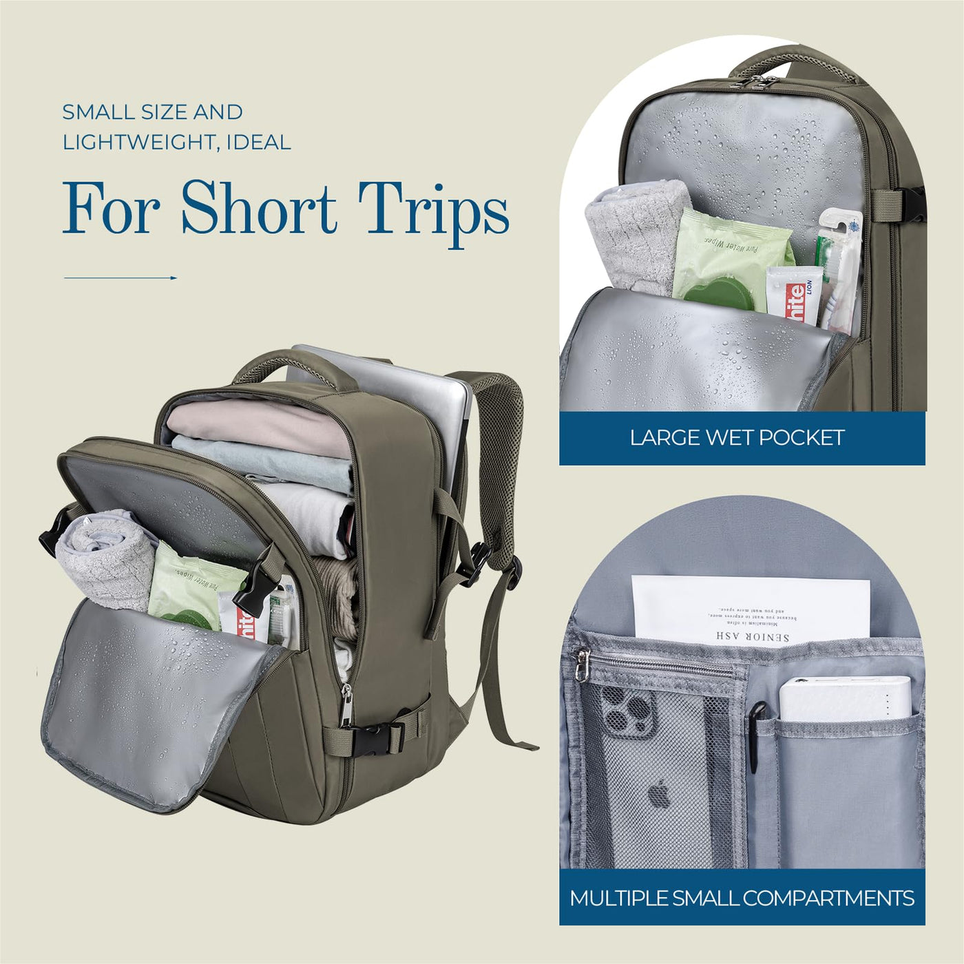 Bagages à main Sac à dos Sac à dos de voyage Bagages de cabine