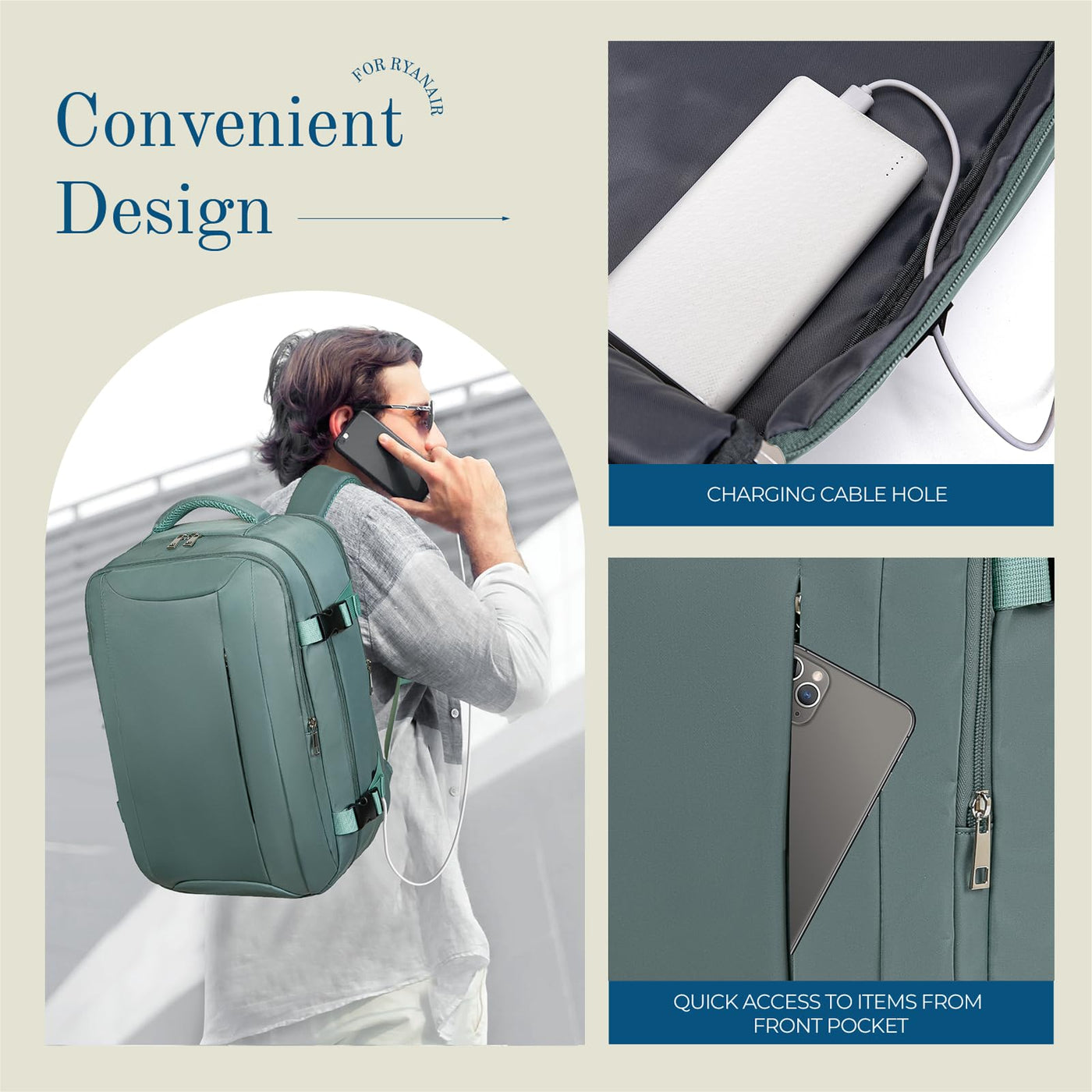 Bagages à main Sac à dos Sac à dos de voyage Bagages de cabine