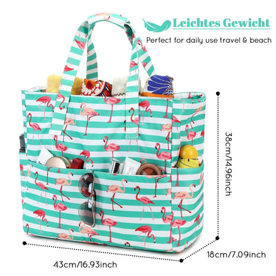 Grand sac de plage avec fermeture éclair