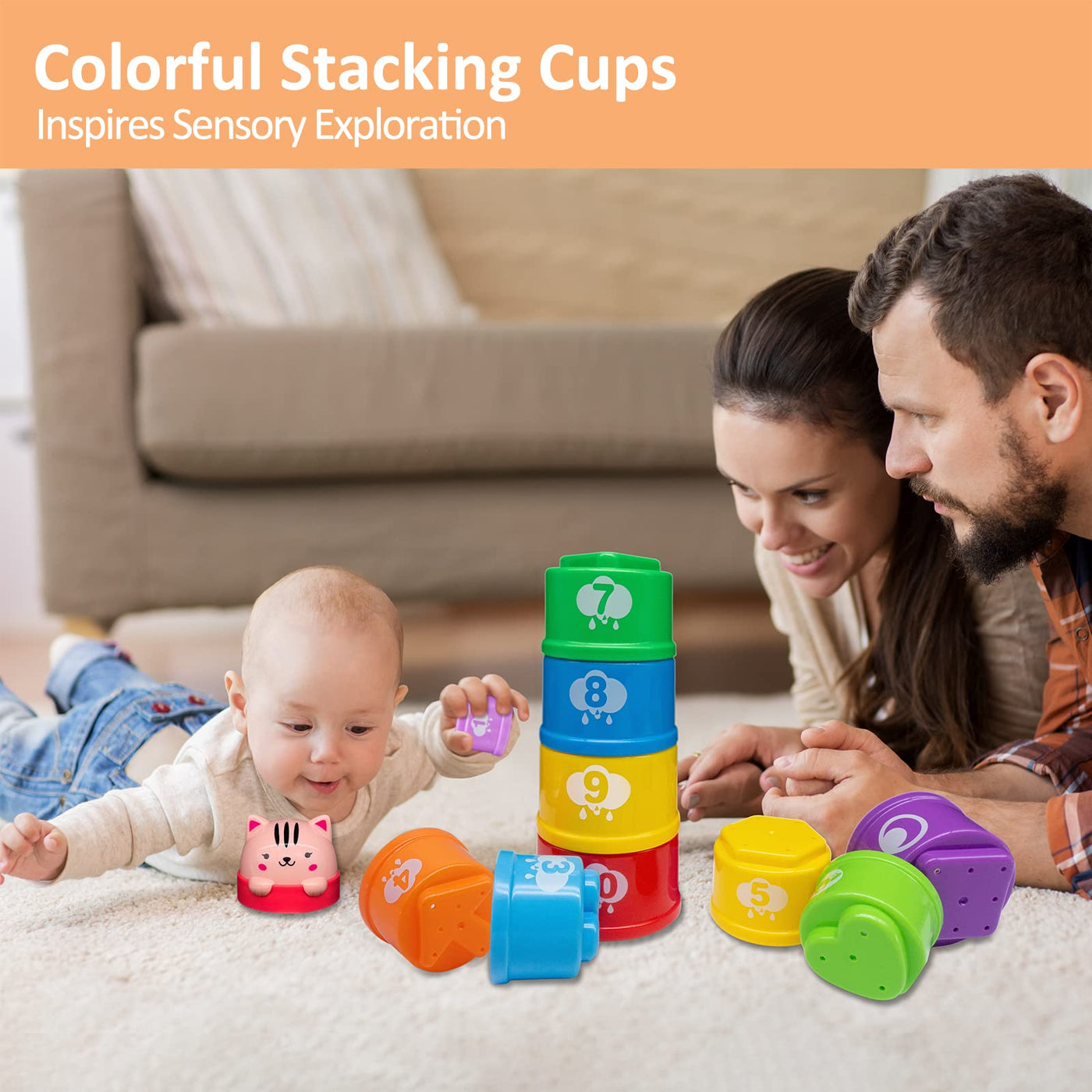 Stacking cup baby toy stacking tower baby, stacking cube