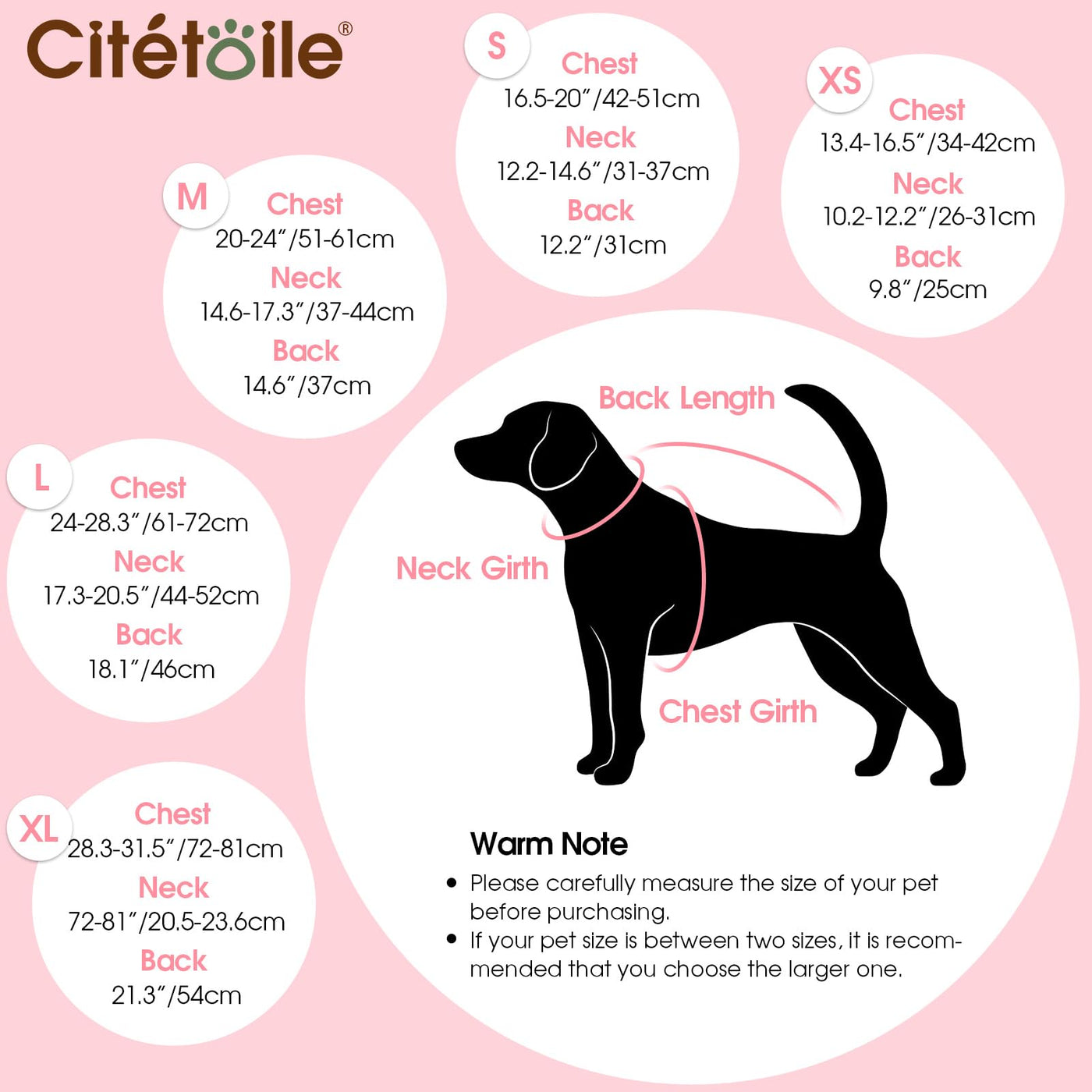 Winter Coat Dog Coat, Warm Winter Jackets with Fleece for Dogs