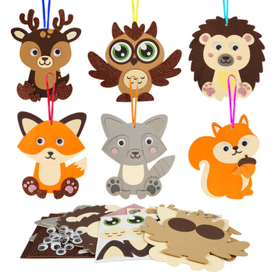Christmas animal craft kits for children Christmas creative kits for crafting with foam rubber stickers