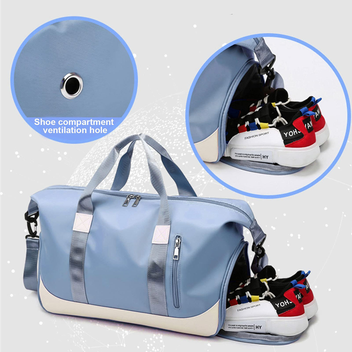 Sporttasche Reisetasche mit Schuhfach und Nassfach